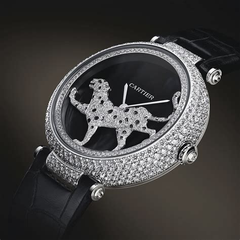 replica ladies watch with panther|Hands.